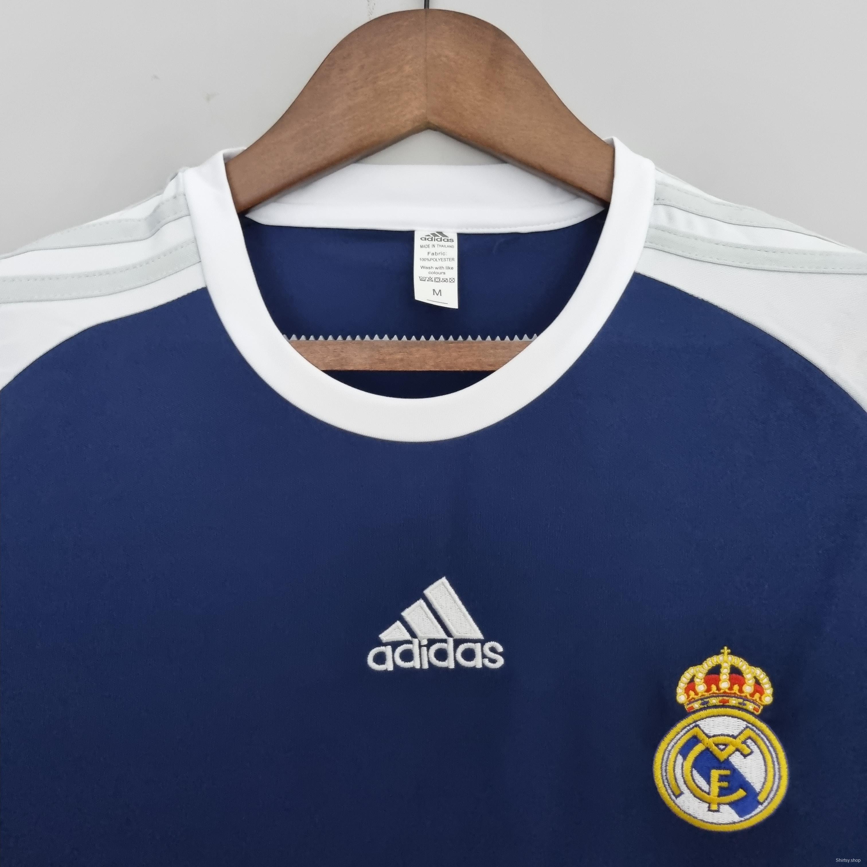 22/23 Real Madrid Training Suit Blue Soccer Jersey