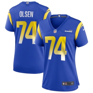 Women's Merlin Olsen Royal Retired Player Limited Team Jersey