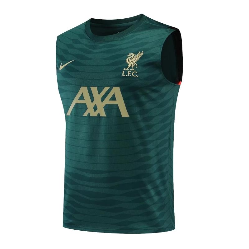 22/23 Liverpool Dark Green Pre-match Training Jersey Vest