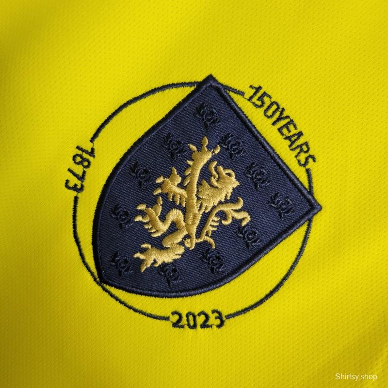 2023 Scotland 150th Yellow Goalkeeper Jersey