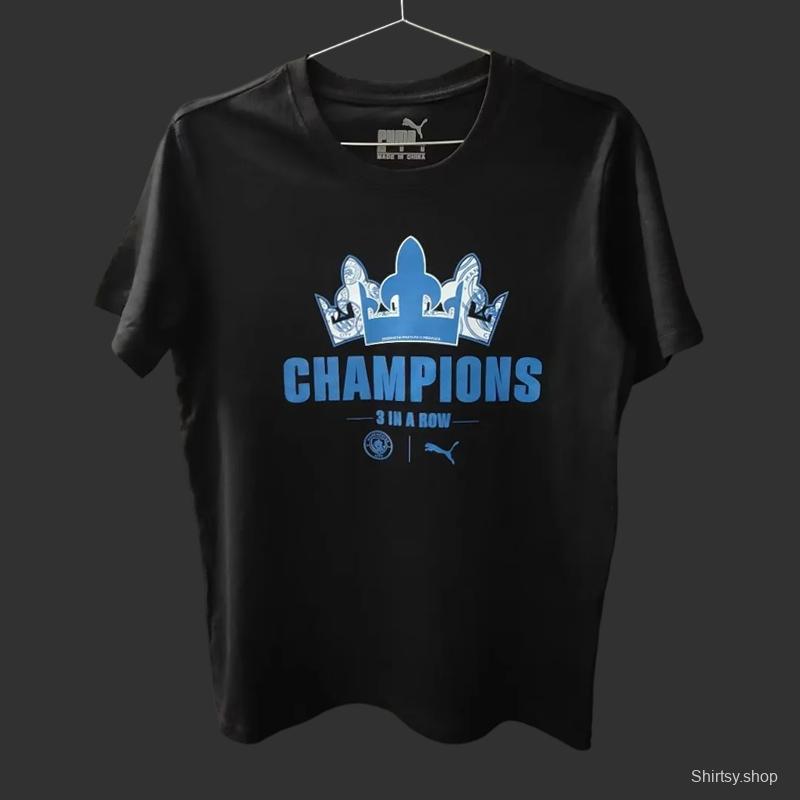 23/24 Manchester City Black Champion T-Shirt