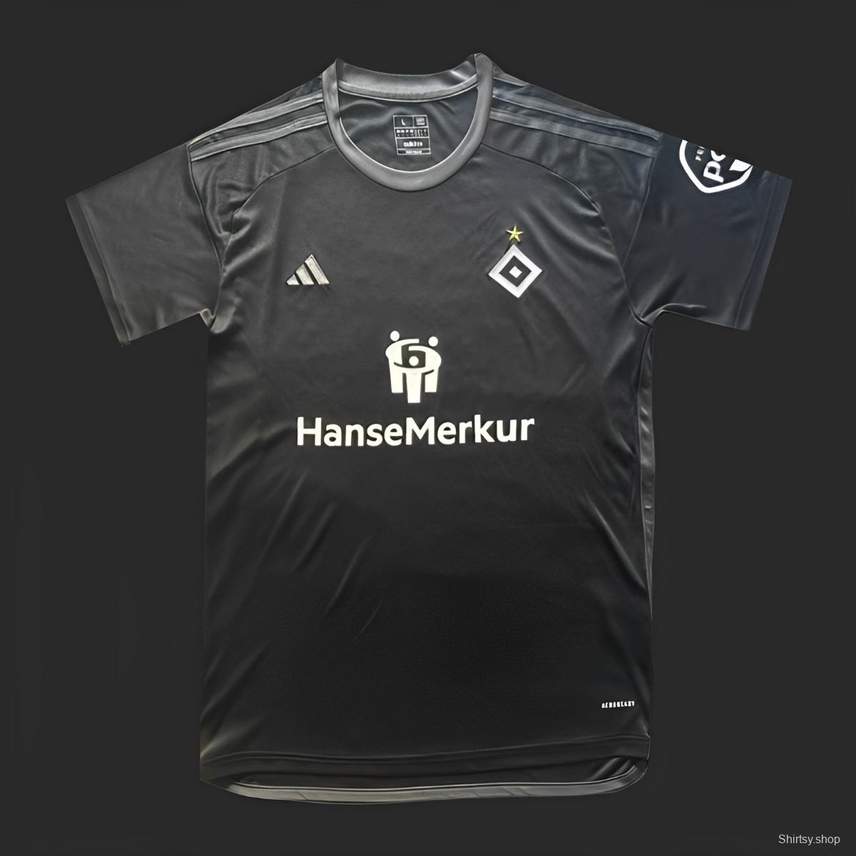 23/24 Hamburger SV Third Black Jersey