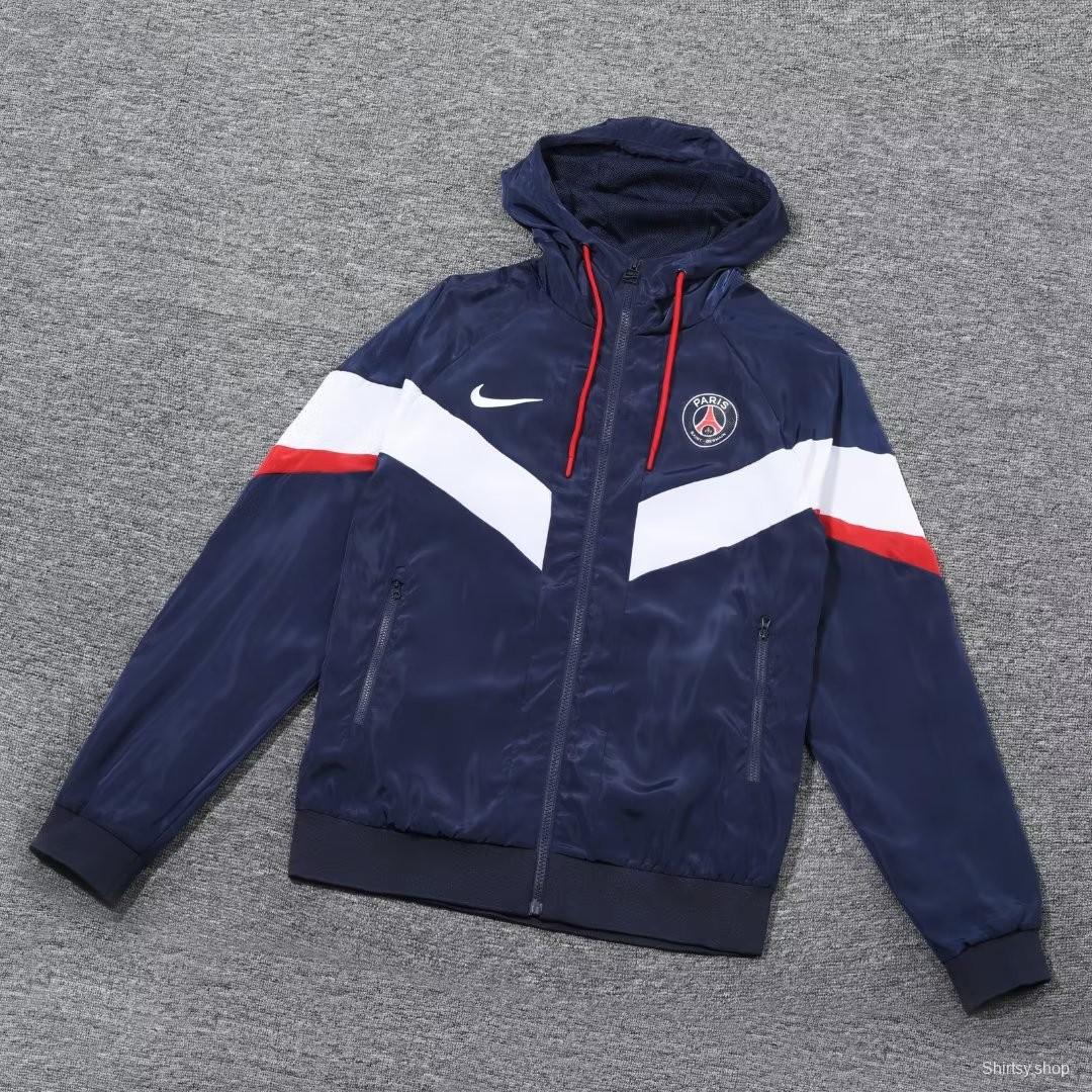 23/24 PSG Navy White Windbreaker