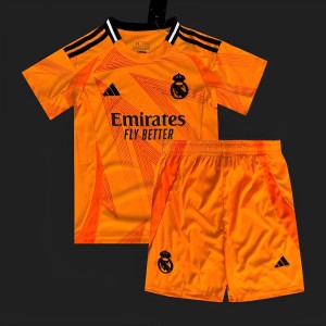 24/25 Kids Real Madrid Away Orange Jersey