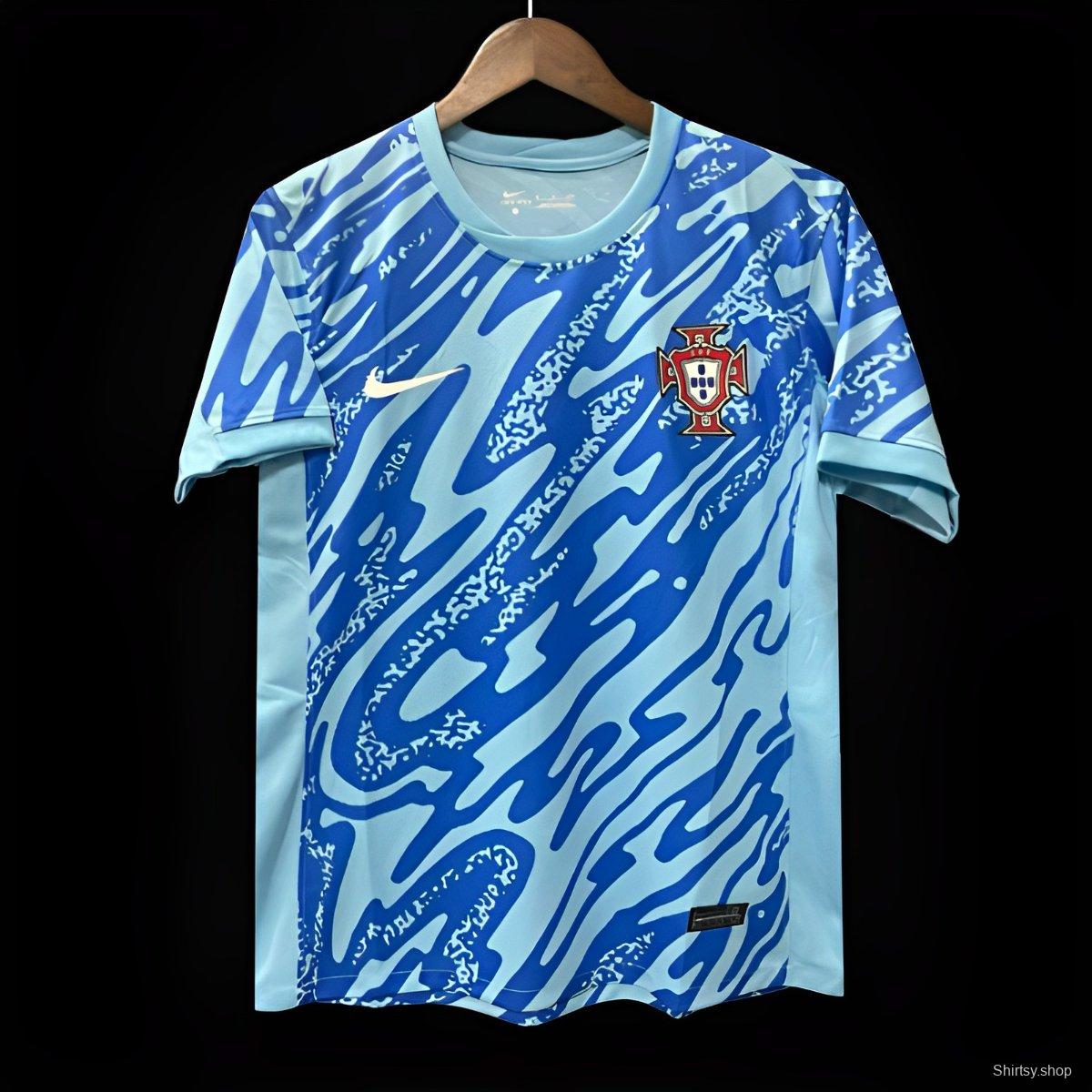 2024 Portugal Blue Pre-Match Jersey